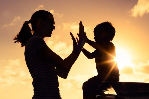 Image of happy mother and child after resolving child arrangements Port Talbot
